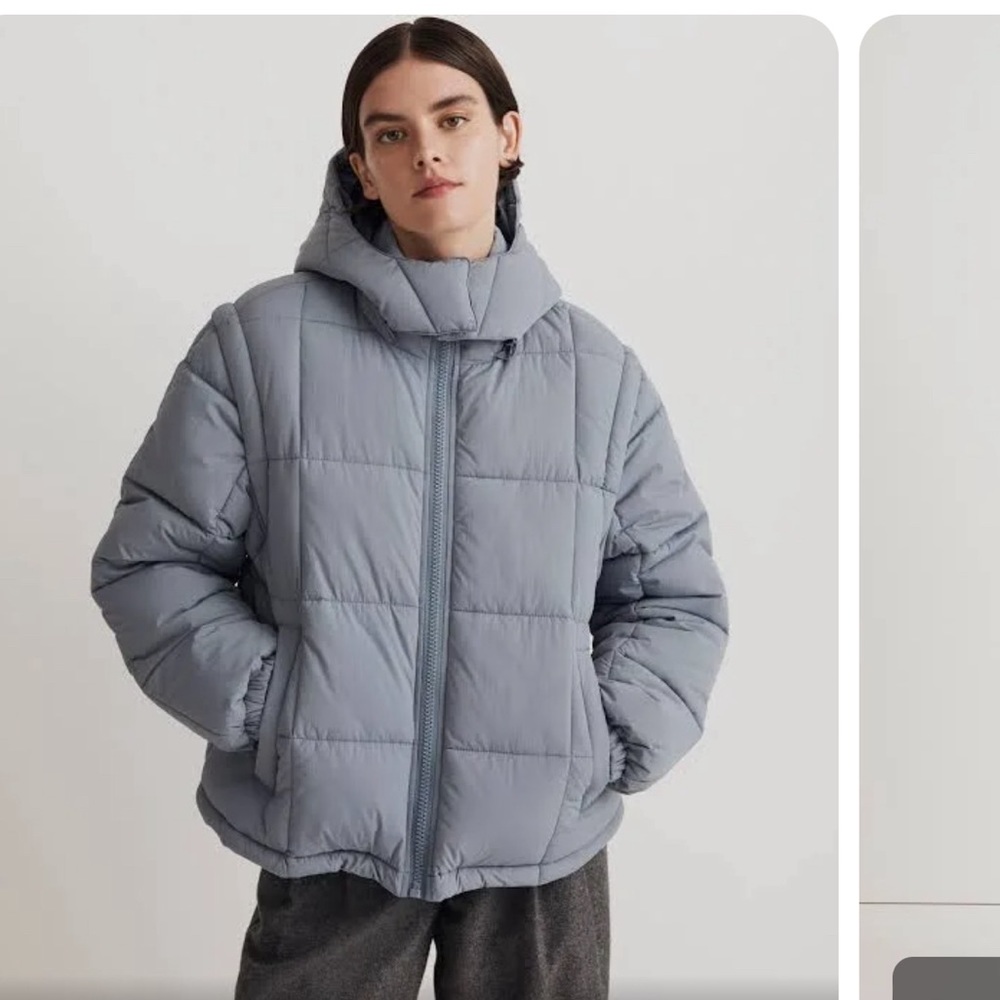 Madewell Women's Modular Quilted Crop Puffer Jacket size small, never worn
